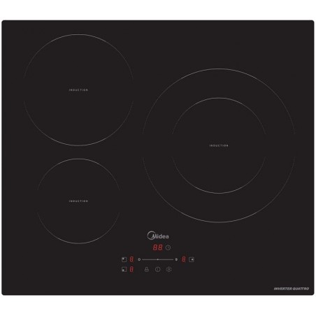 Vitroceramica Midea MIH740T278K0 de 3 Zonas Induccion 7400w