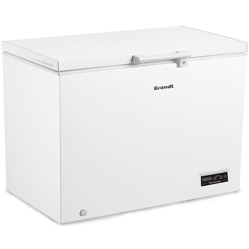 Congelador Brandt BFK301ESW de 308 Litros Puertas Corredizas Cristal