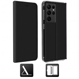 Comprar Funda AKASHI Folio En Negro Samsung Galaxy S22 Ultra Oferta Outlet