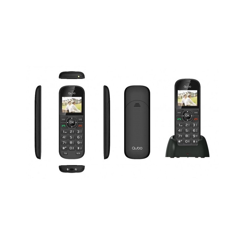 Teléfono Qubo 2g Tipo Dect D1803bk Negro