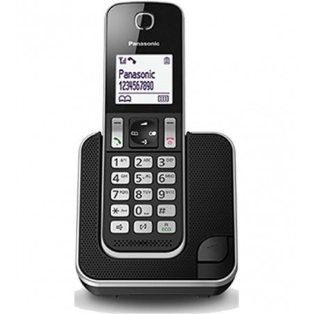 TELÉFONO PANASONIC DECT KX-TGD310SPB NEGRO MANOS LIBRES