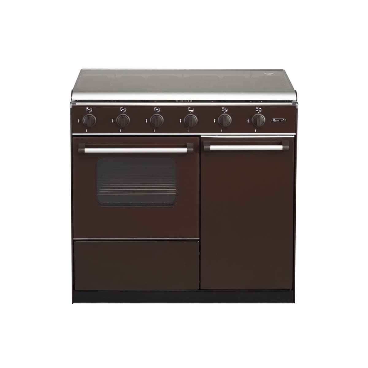 Cocina Gralux FQ52011CT de 90cm 5 fuegos Marron