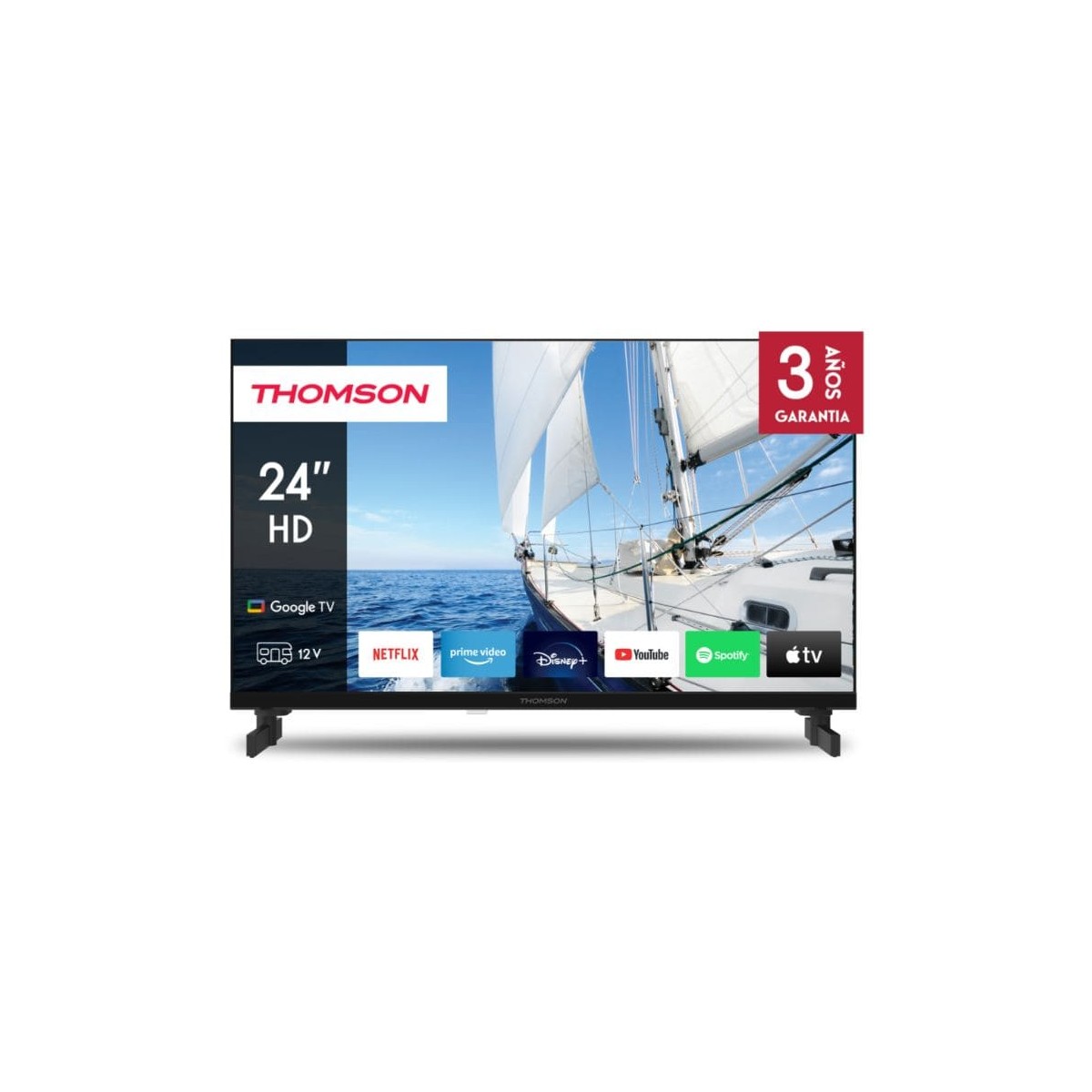 Televisor Thomson 24HG2S14C de 24" HD Negro 12V