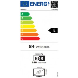 Televisor Hisense 65E77NQ de 65" Qled 4k Smart Tv