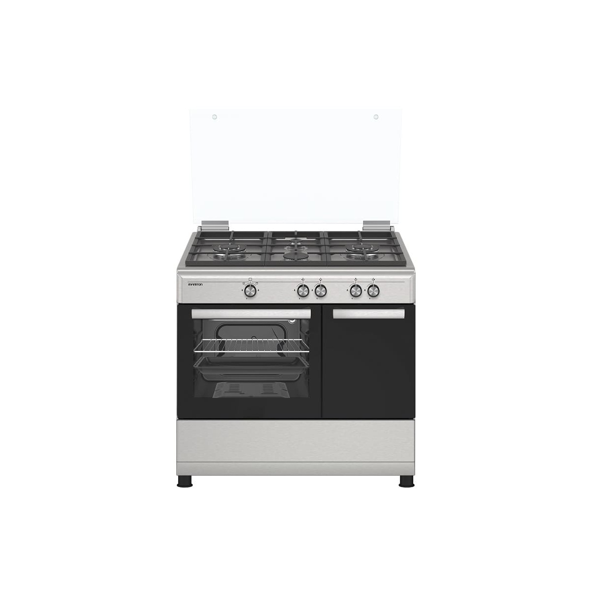 Cocina Infiniton CC90X2W4F de 90cm 4 Fuegos Gas Butano