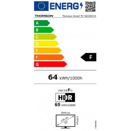 Televisor Thomson 50UG5C14 de 50" 4k Led Smart Tv