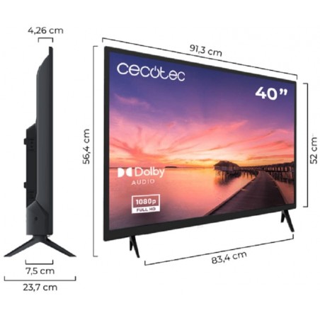 Televisor Cecotec 00993 de 40" Led Full HD