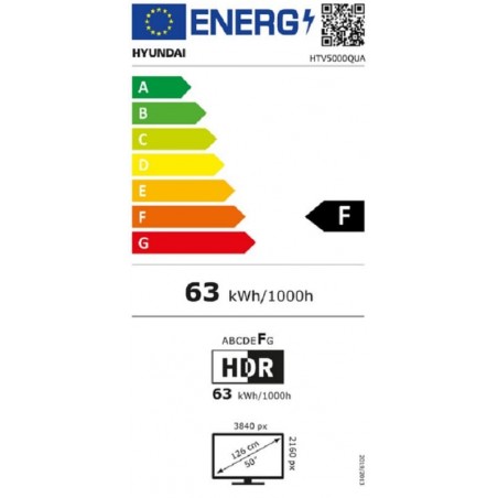 Televisor Hyundai HTV5000QUA de 50" Led 4k Smart Tv