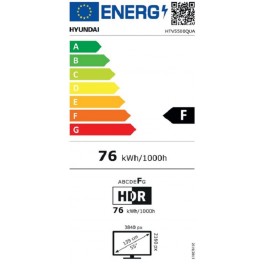 Televisor Hyundai HTV5500QUA de 55" Qled 4k Smart Tv